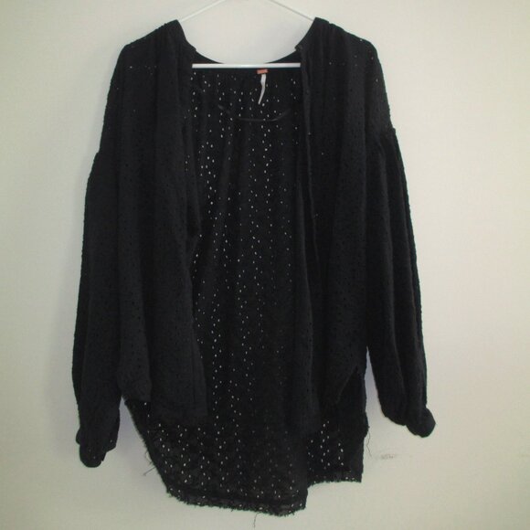 Free People Sweaters - Free People Black Button Up